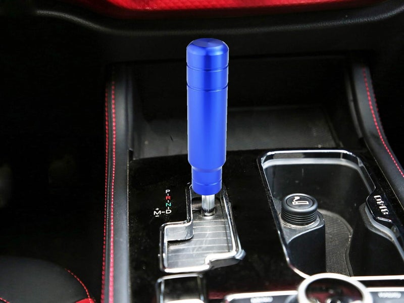 Abfer Metal Heavy Shift Knob, 5" Aluminum Alloy Weighted Gear Lever Stick Shifter Handle Fit Most Automatic Manual Vehicle (Blue) - Image 1